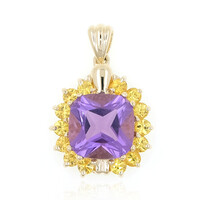 Colgante en oro con Amatista
