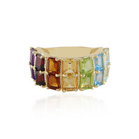 Anillo en plata con Amatista de Zambia