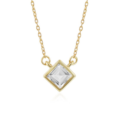 Collar en plata con Topacio blanco