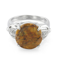Anillo en plata con Cuarzo Dinosaurio