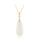 Collar en plata con Calcedonia blanca