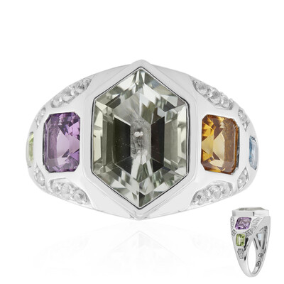 Anillo en plata con Amatista verde (Remy Rotenier)