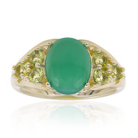 Anillo en plata con Ónix verde