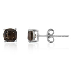 Pendientes en plata con Cuarzo ahumado