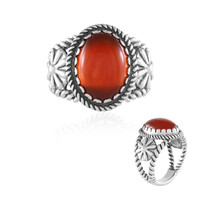 Anillo en plata con Ónix rojo (Desert Chic)
