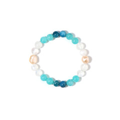 Brazalete con Perla durazno Freshwater (Riya)