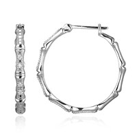 Pendientes en plata con Diamante I3 (I)