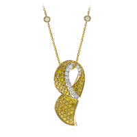 Collar en oro con Diamante amarillo SI2 (CIRARI)
