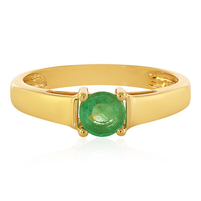 Anillo en oro con Esmeralda de Colombia