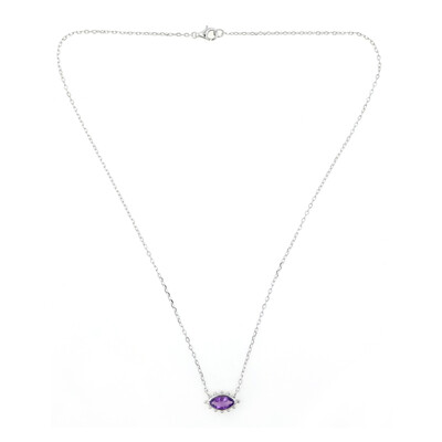 Collar en plata con Amatista de Zambia (de Melo)