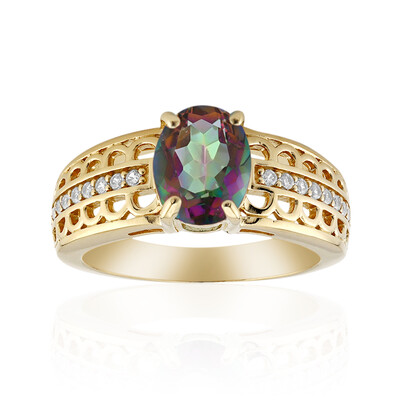 Anillo en plata con Cuarzo místico