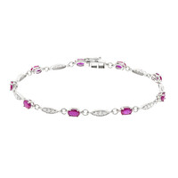 Brazalete en oro con Rubí de Mozambique AAA (CIRARI)