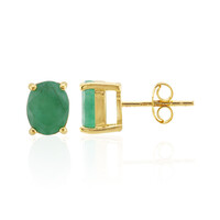 Pendientes en plata con Esmeralda de Brasil