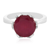 Anillo en plata con Rubí de Madagascar
