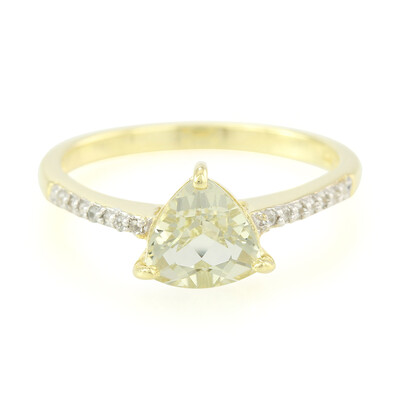 Anillo en plata con Berilo del Amazonas