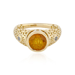 Anillo en oro con Zafiro amarillo de Madagascar (Ornaments by de Melo)