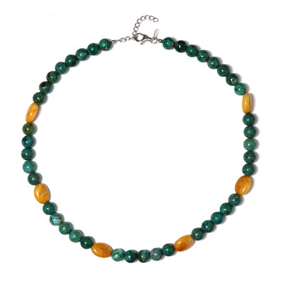 Collar en plata con Ágata amarilla
