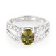 Anillo en plata con Cuarzo oliva