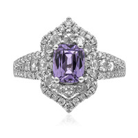 Anillo en oro con Espinela de Birmania púrpura (CIRARI)