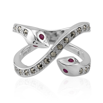 Anillo en plata con Rubí (Annette classic)