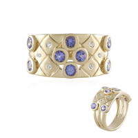 Anillo en plata con Tanzanita