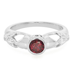 Anillo en plata con Rodolita de Brasil