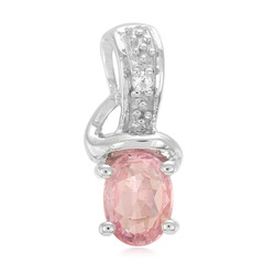 Colgante en plata con Zafiro Padparadscha