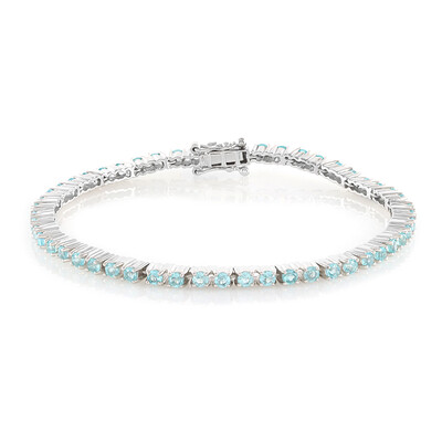 Brazalete en plata con Apatita azul