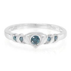 Anillo en plata con Diamante fantasía