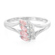 Anillo en plata con Zafiro Padparadscha