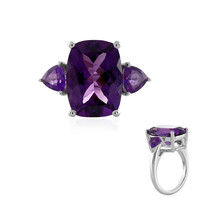 Anillo en plata con Amatista de Marruecos