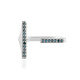 Anillo en plata con Diamante azul I3 (de Melo)