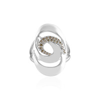 Anillo en plata con Diamante I3 champán (de Melo)