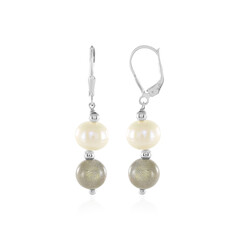 Pendientes en plata con Perla de Akoya