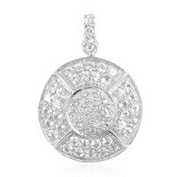 Colgante en plata con Zafiro blanco