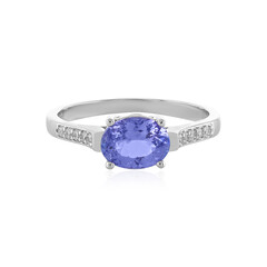 Anillo en plata con Tanzanita