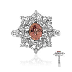 Anillo en oro con Zafiro Padparadscha (CIRARI)