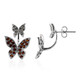 Pendientes en plata con Granate de Mozambique (Annette classic)