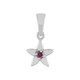 Colgante en plata con Diamante púrpura I2