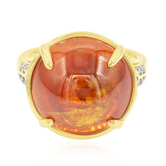 Anillo en oro con Esfalerita
