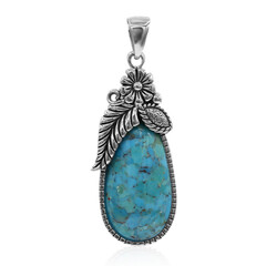 Colgante en plata con Turquesa azul del Mohave Kingman (Art of Nature)