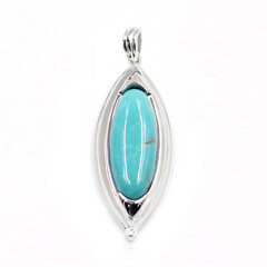 Colgante en plata con Turquesa de la mina 8 (Anne Bever)