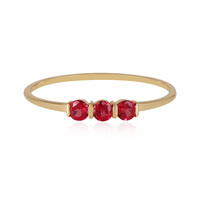 Anillo en oro con Espinela roja noble
