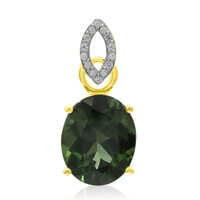 Colgante en oro con Apatita verde (Tenner Diniz)