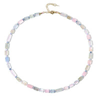Collar en plata con Berilo fantasía (Riya)
