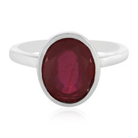 Anillo en plata con Rubí de Madagascar