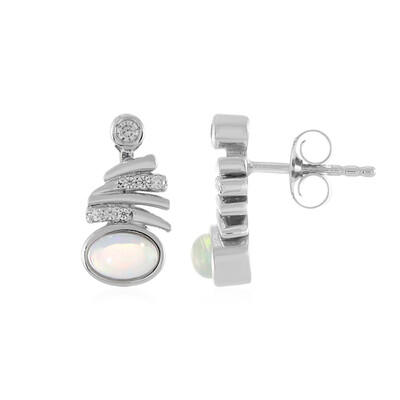 Pendientes en plata con Ópalo de Welo (MONOSONO COLLECTION)