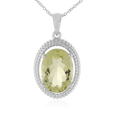 Collar en plata con Quarzo limón