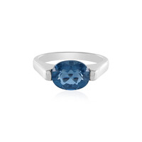 Anillo en plata con Fluorita de color cambiante