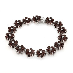 Brazalete en plata con Granate
